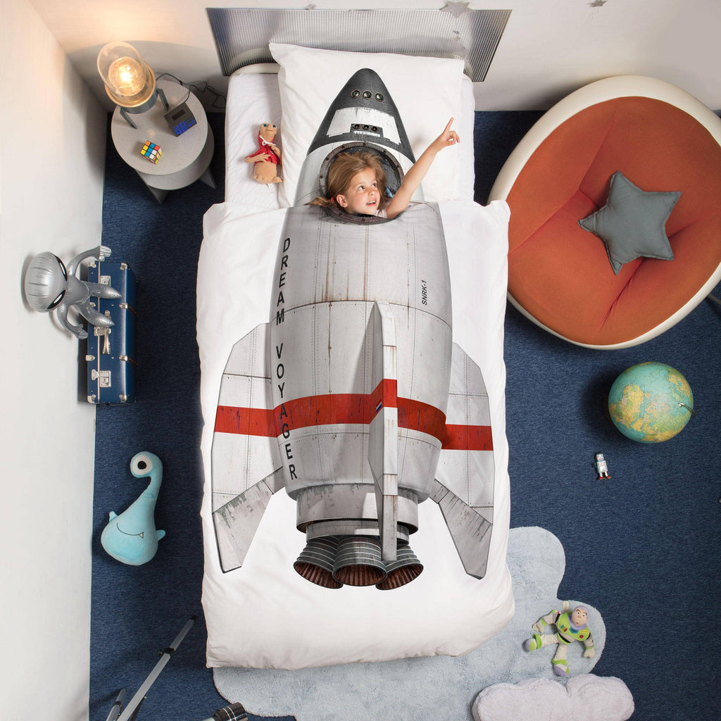 Rocket duvet cover set: Twin (68" x 86" + 1 standard Pillowcase)