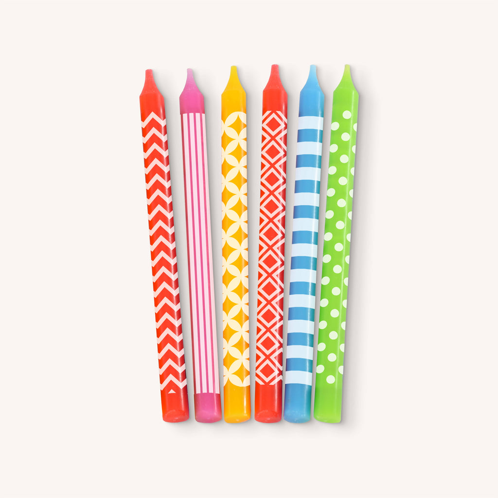 Ner Mitzvah Multi Pattern Hanukkah Candles