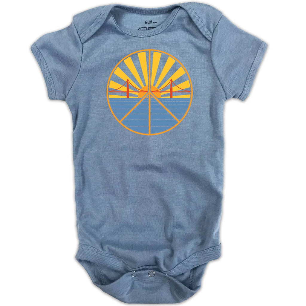 Golden Gate Bridge Sunset Peace Onesie