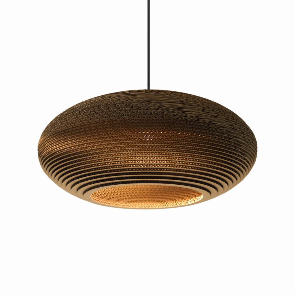 GRAYPANTS Scraplights Disc Handcrafted Pendant Lights: Natural / Disc 24