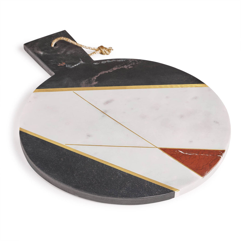 Sardinia Marble & Gold Cheese Board, Large