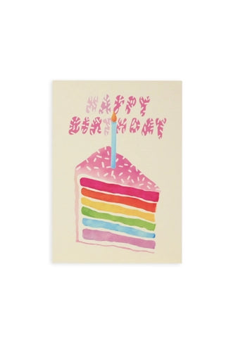 Rainbow Cake Birthday Card