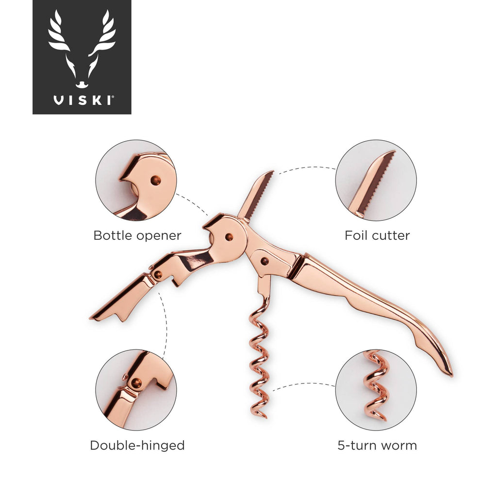 Summit™ Copper-Plated Double-Hinged Corkscrew