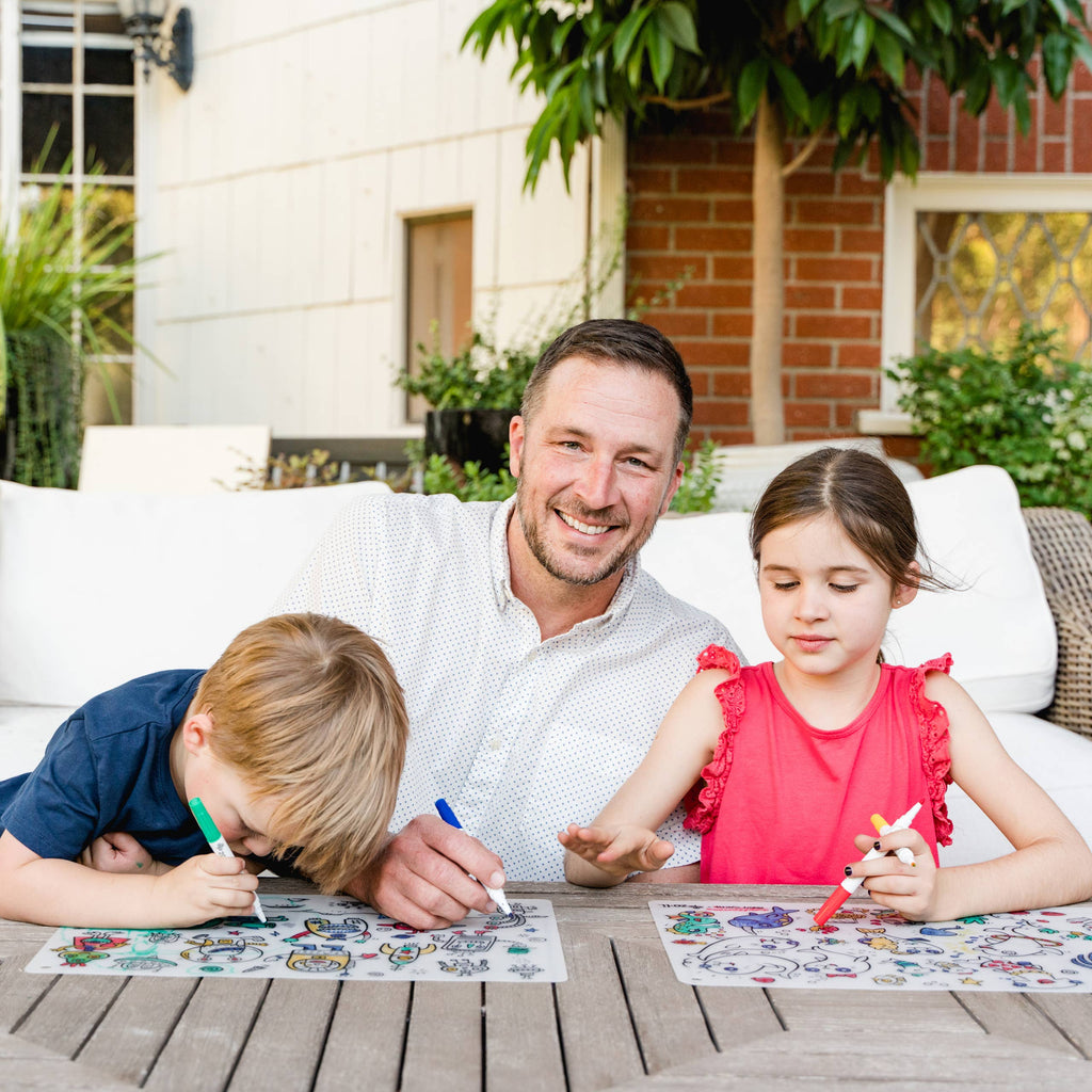 ColorMATTIES sea fun - Reusable Coloring Placemats