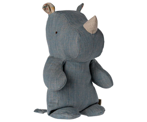 Safari Friends Small Rhino | Blue/Sand