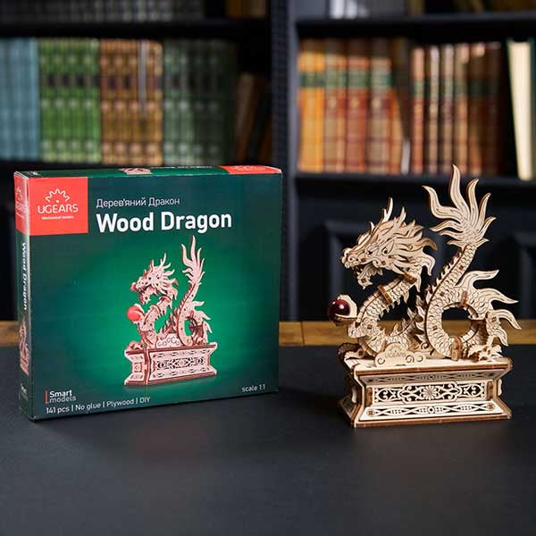 Wood Dragon Mechanical Model Kit