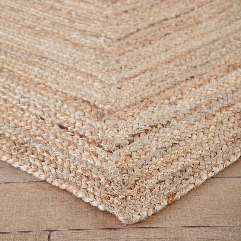 Kerala Natural Jute Rug: 8" x 10"