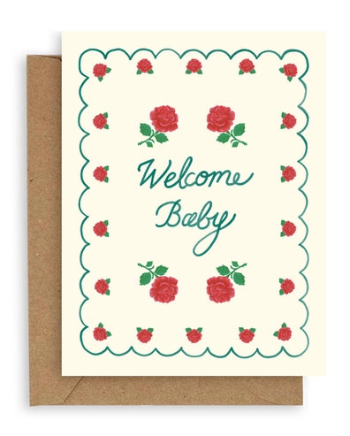 Rose Baby Card