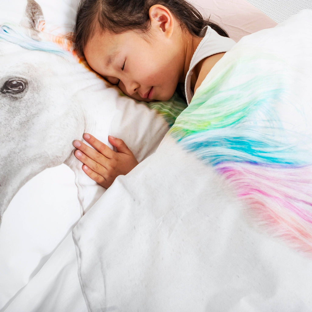 Unicorn duvet cover set: Twin (68" x 86" + 1 standard Pillowcase)