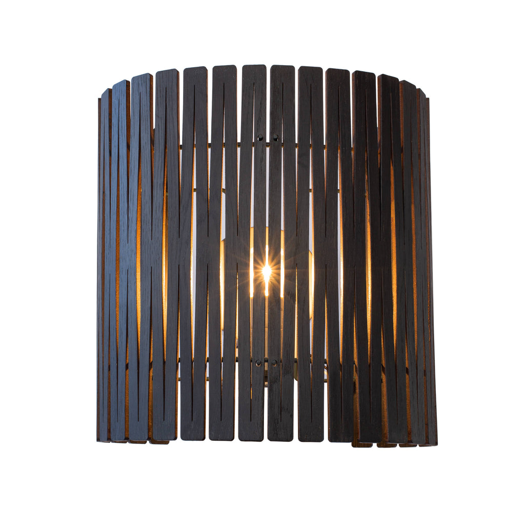 GRAYPANTS Kerflights S2 Sconces: Black Walnut