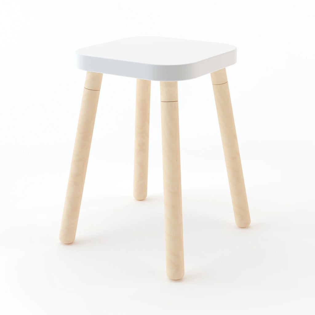 Square Stool in Birch