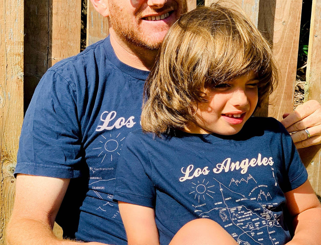 Los Angeles Toddler Tee: 2T / Navy