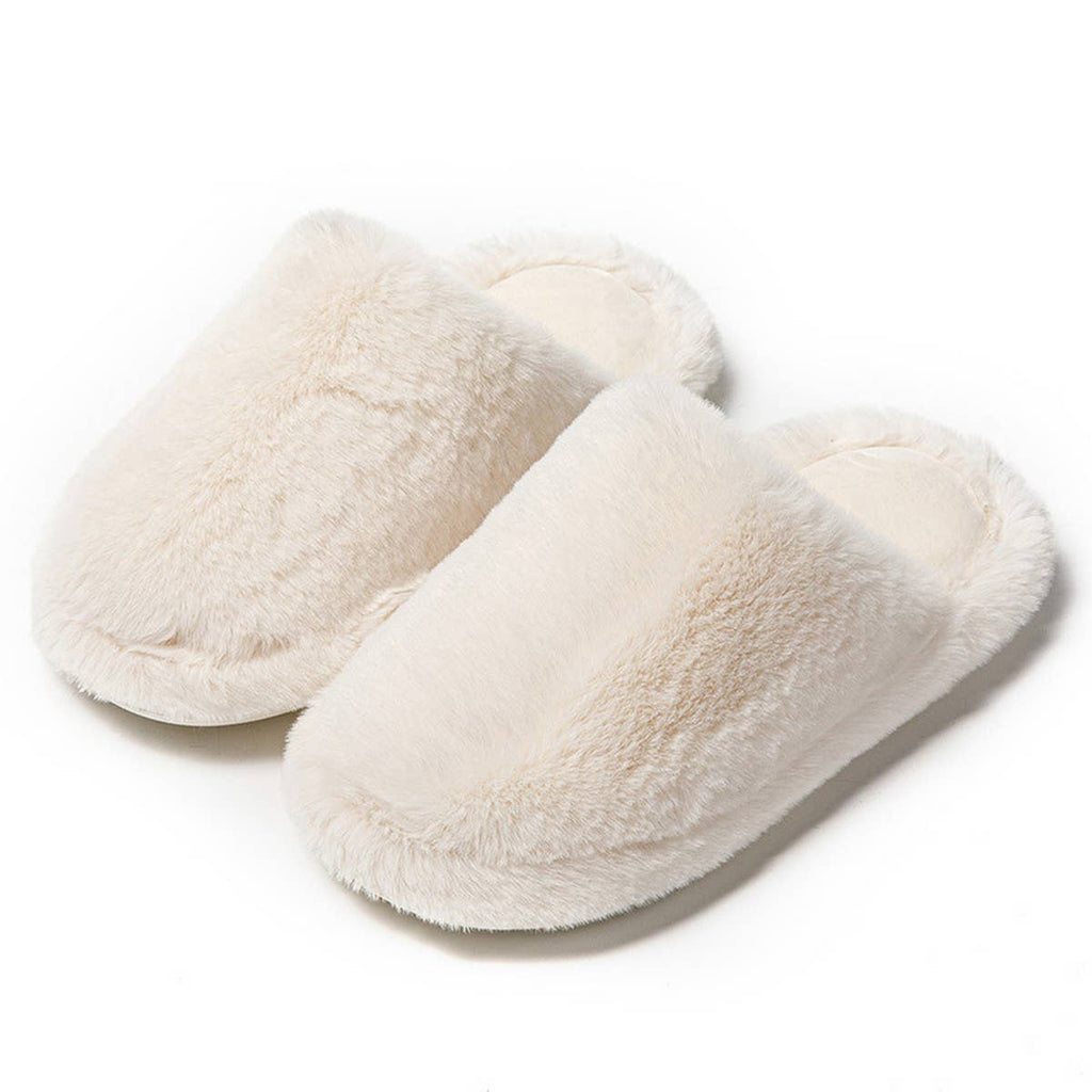 Faux Fur Memory Foam Slippers