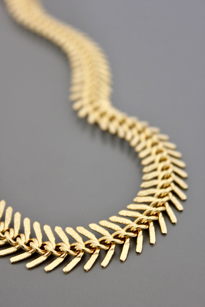 Fish Bone Chain Necklace