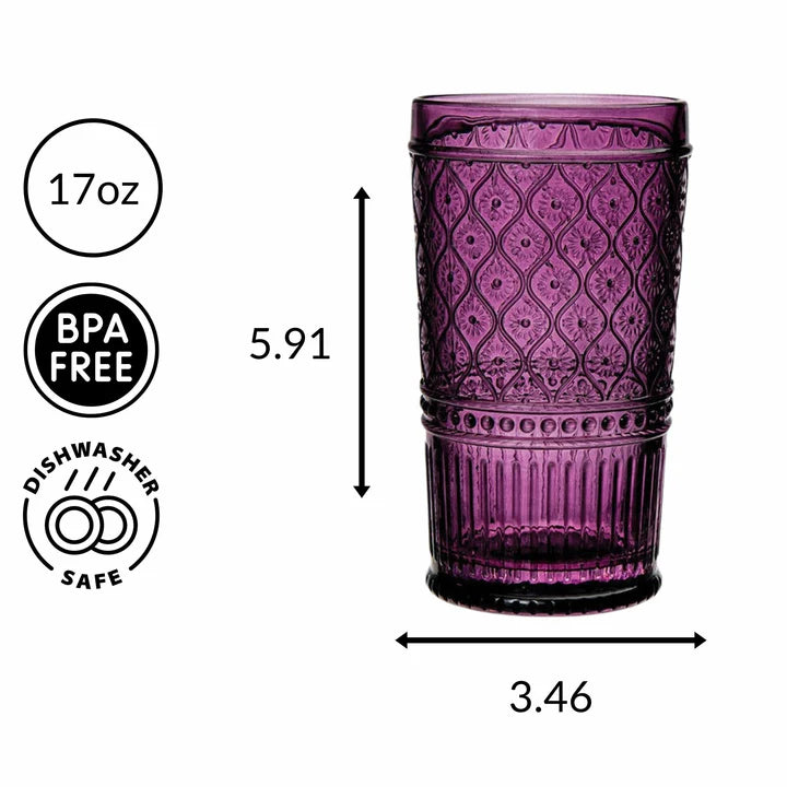 Godinger | Claro Plum Highball | Set of 4