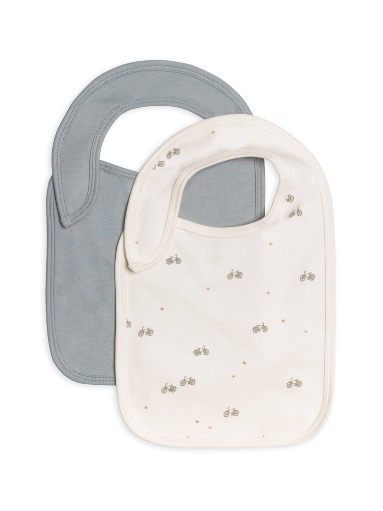 Organic Baby Bib 2pk | Bicycle + Mist