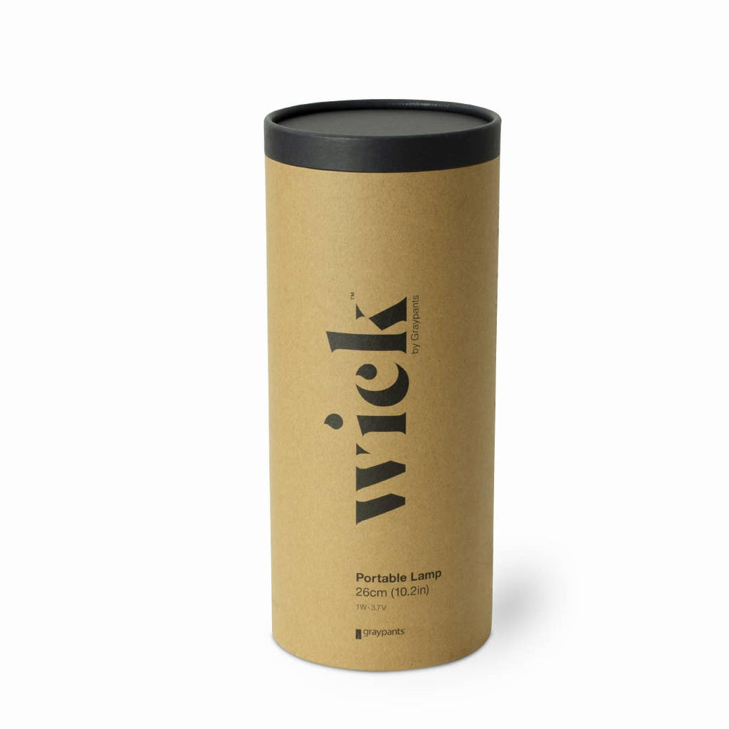 GRAYPANTS Wick Portable Rechargeable Candle Lamp w/Gift Pack: Brass