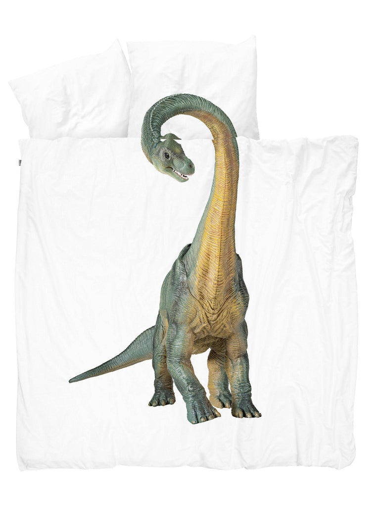 Dinosaur Bronto duvet cover set: Twin (68" x 86" + 1 standard Pillowcase)