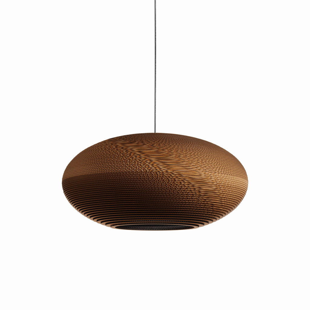 GRAYPANTS Scraplights Disc Handcrafted Pendant Lights: Natural / Disc 24