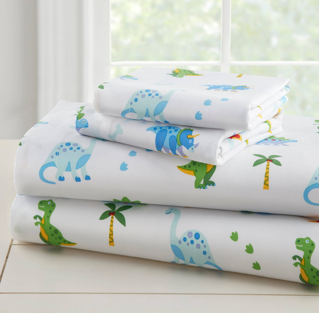 Dinosaur Land Cotton Sheet Set - Twin