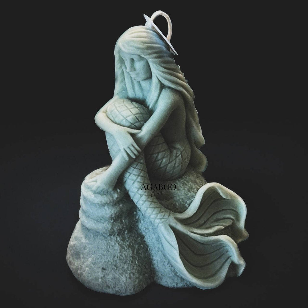 Mermaid Candle 5x3.5x3in