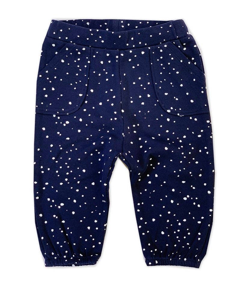 Organic Cotton Pocket Baby Pants - Pebble Print