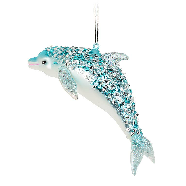 Leaping Dolphin Holiday Ornament