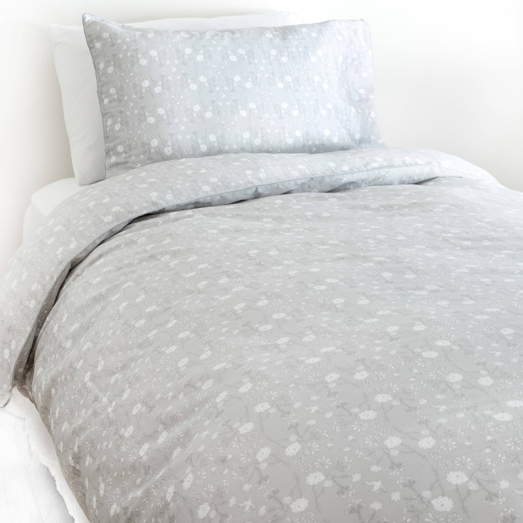 Bird's Song Twin Set - Grey: Set (Duvet Cover + Pillowcase)