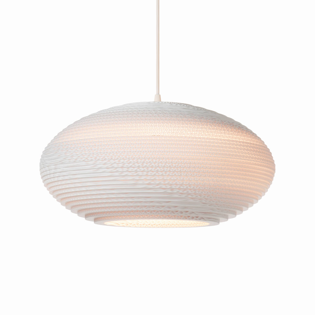 GRAYPANTS Scraplights Disc Handcrafted Pendant Lights: Natural / Disc 24