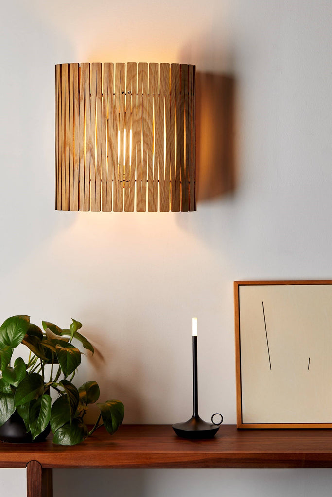 GRAYPANTS Kerflights S2 Sconces: Black Walnut