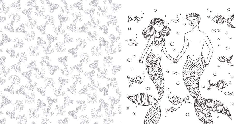 I Heart Mermaids Coloring Book