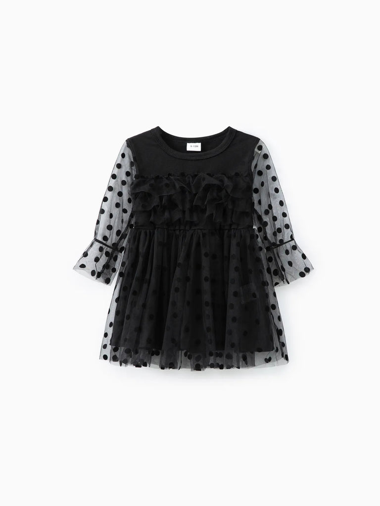 Baby Layered Tutu Dress: Black / 18-24 Months