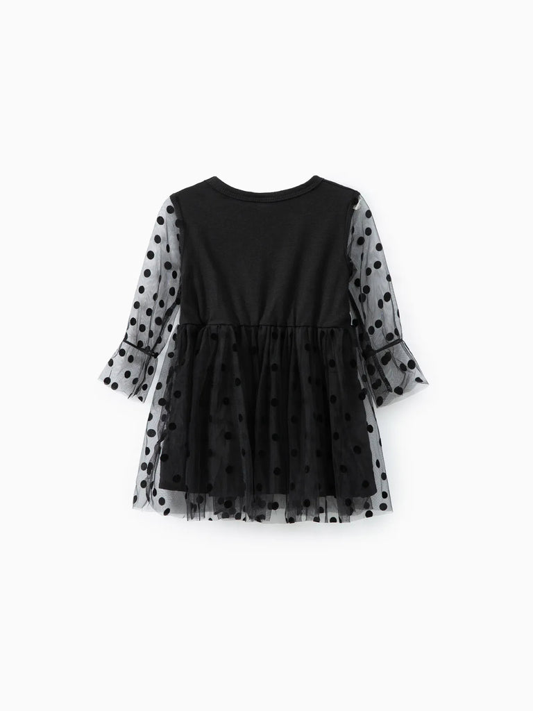 Baby Layered Tutu Dress: Black / 18-24 Months