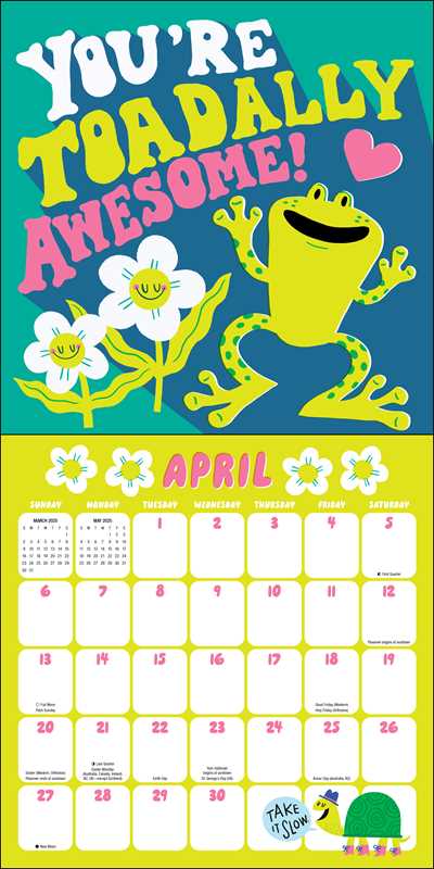 Hello!Lucky All in Good Pun 2025 Wall Calendar by Hello!Lucky