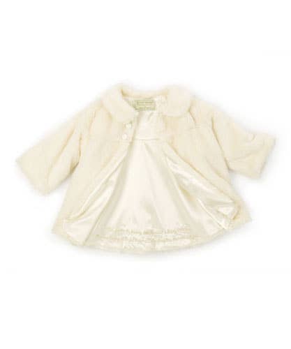 Glad Dreams Fur Coat Set - (Boxed): 12-18 mo