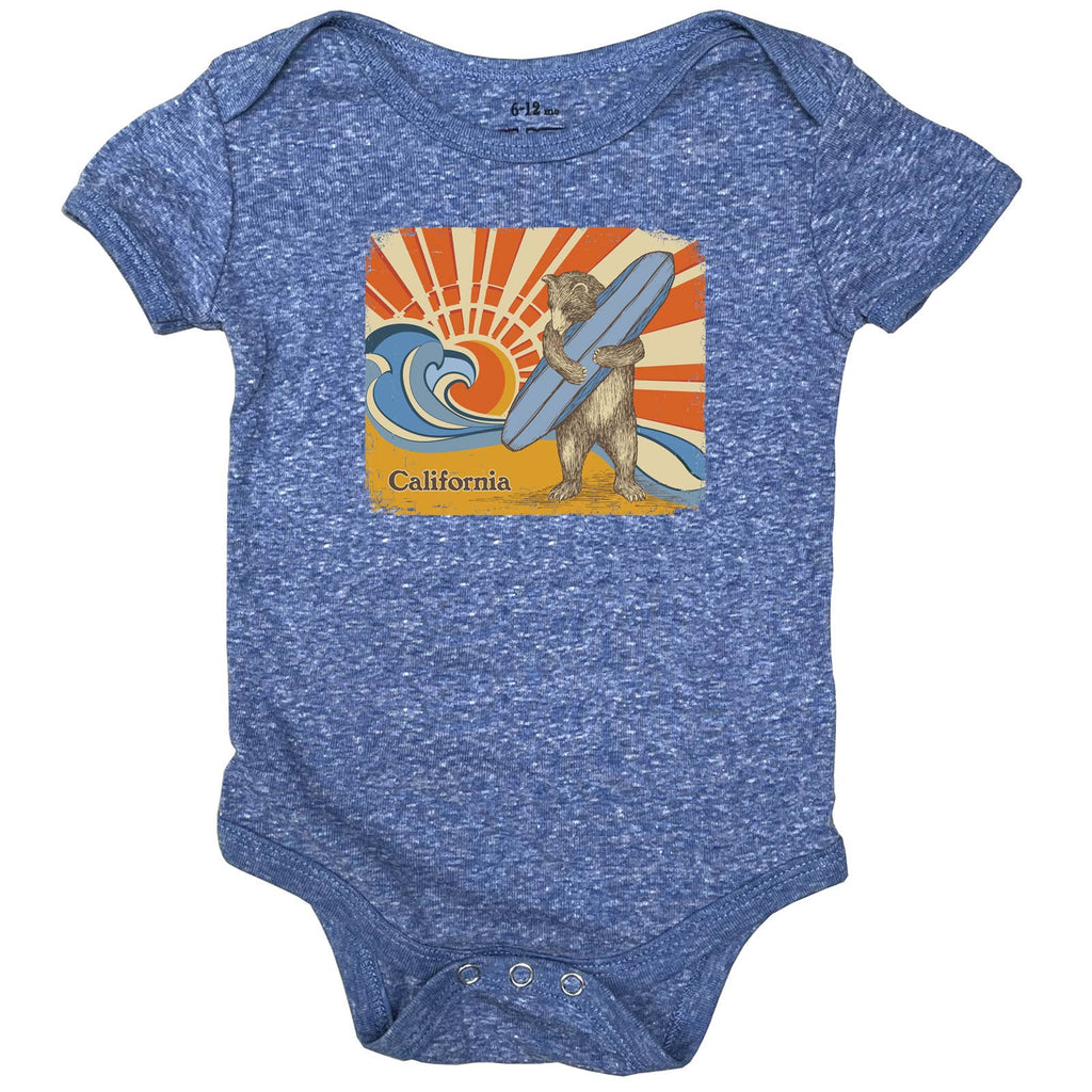 CA Surf Bear Onesie