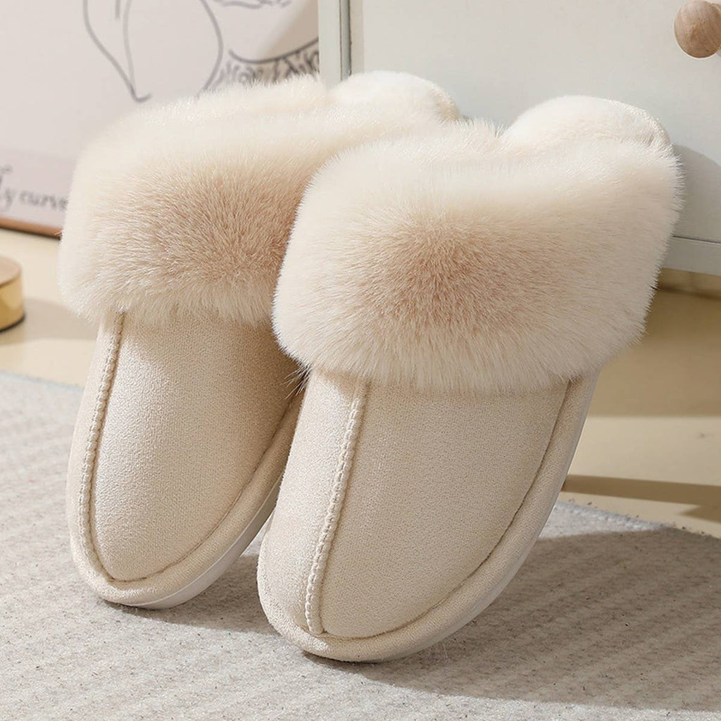 Warm-Lined Memory Foam Slippers