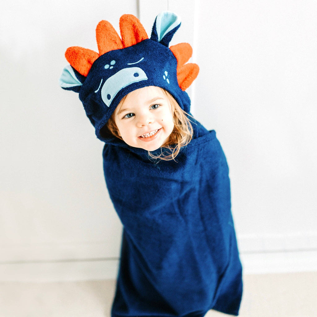 Dinosaur Bamboo Hooded Towel for Kids