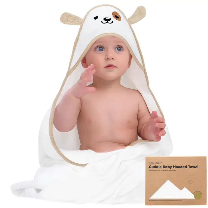 KeaBabies Cuddle Baby Hooded Towel