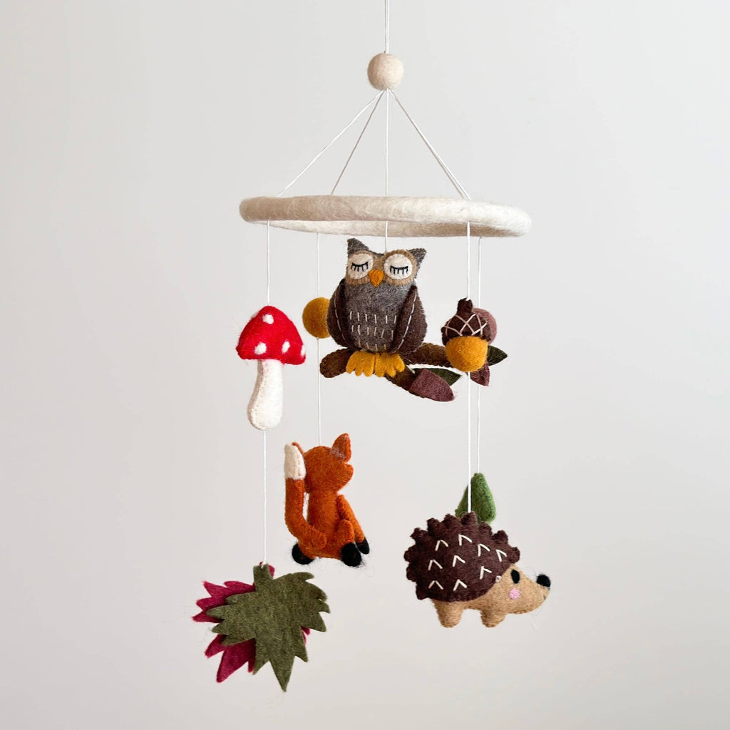 Forest Friends Felt Baby Mobile