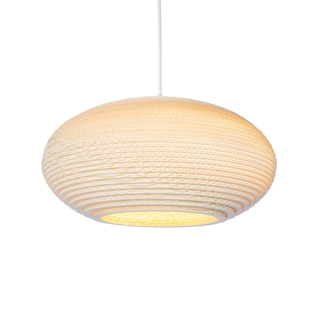 GRAYPANTS Scraplights Disc Handcrafted Pendant Lights: Natural / Disc 24