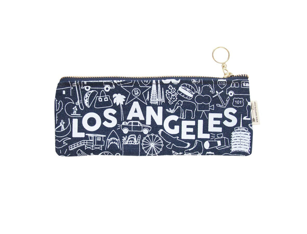 Los Angeles Pencil Pouch: Natural