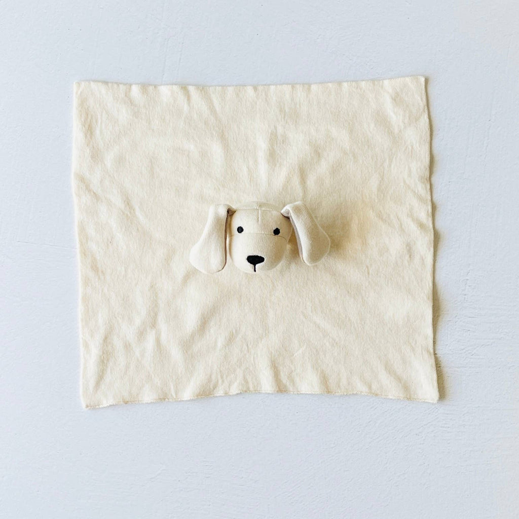 Puppy Dog - Organic Baby Lovey Security Blanket Cuddle Cloth: Natural