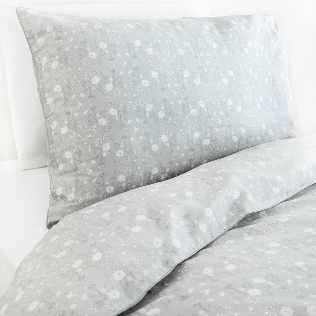 Bird's Song Twin Set - Grey: Set (Duvet Cover + Pillowcase)