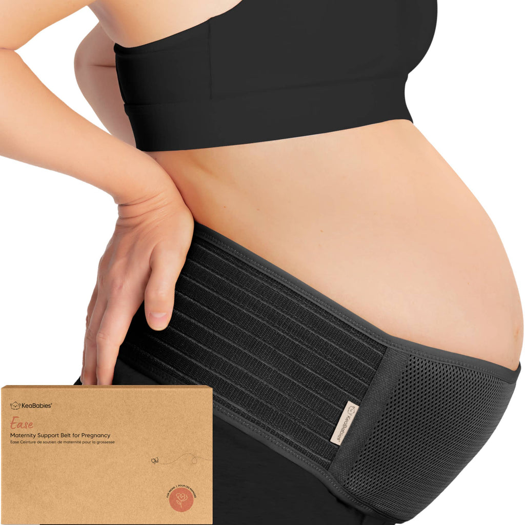 KeaBabies Maternity Support Belt (Midnight Black): 2XL