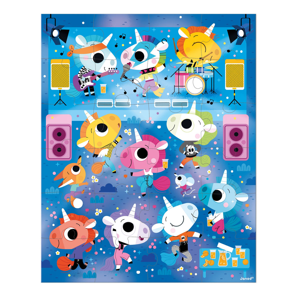 PUZZLE - UNICORNS ROCK CONCERT  - 24pz