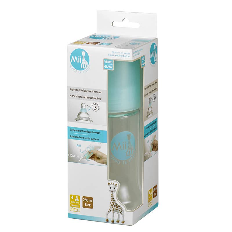 Mii Sophie la Girafe Glass Baby Bottles 8 oz./ 230ml