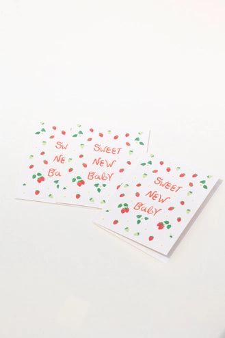 Strawberries Sweet Baby Card