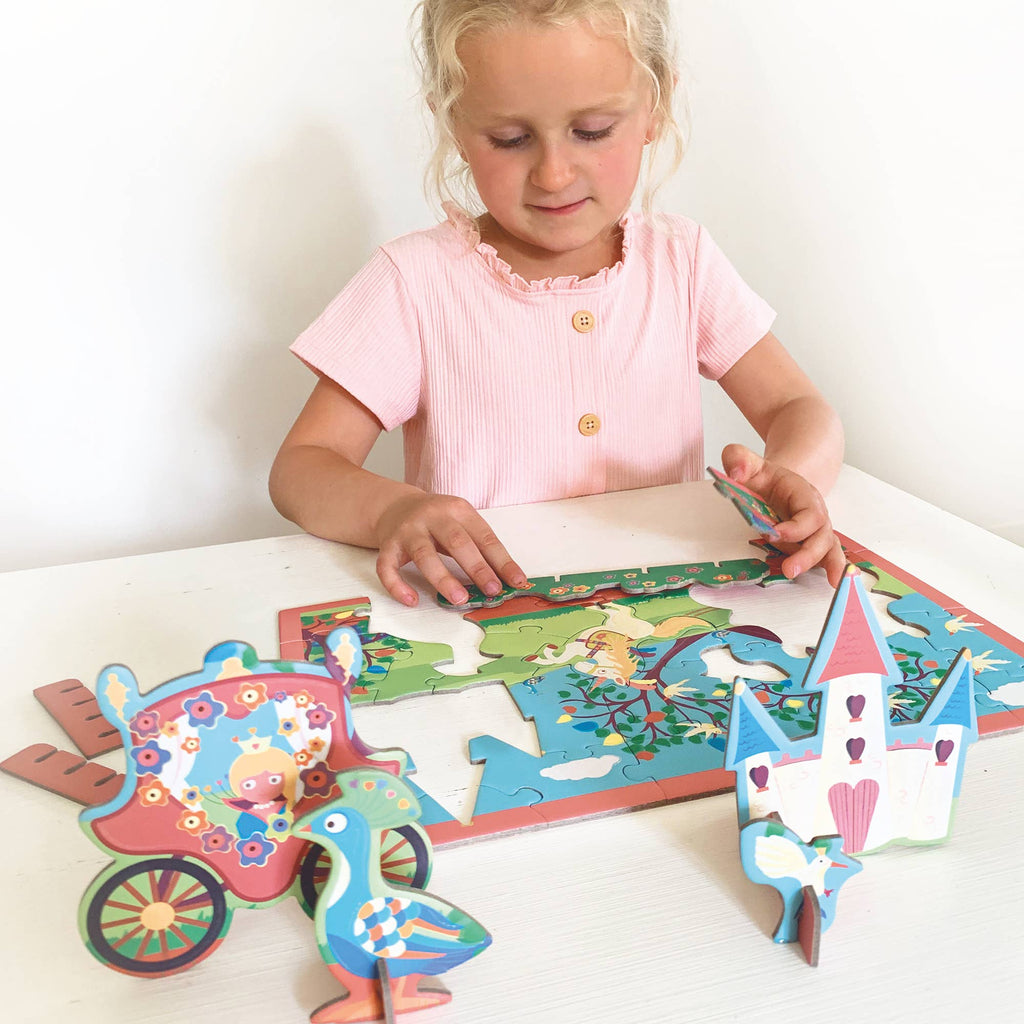 Scratch - 3D Puzzle PRINCESS 32 pcs