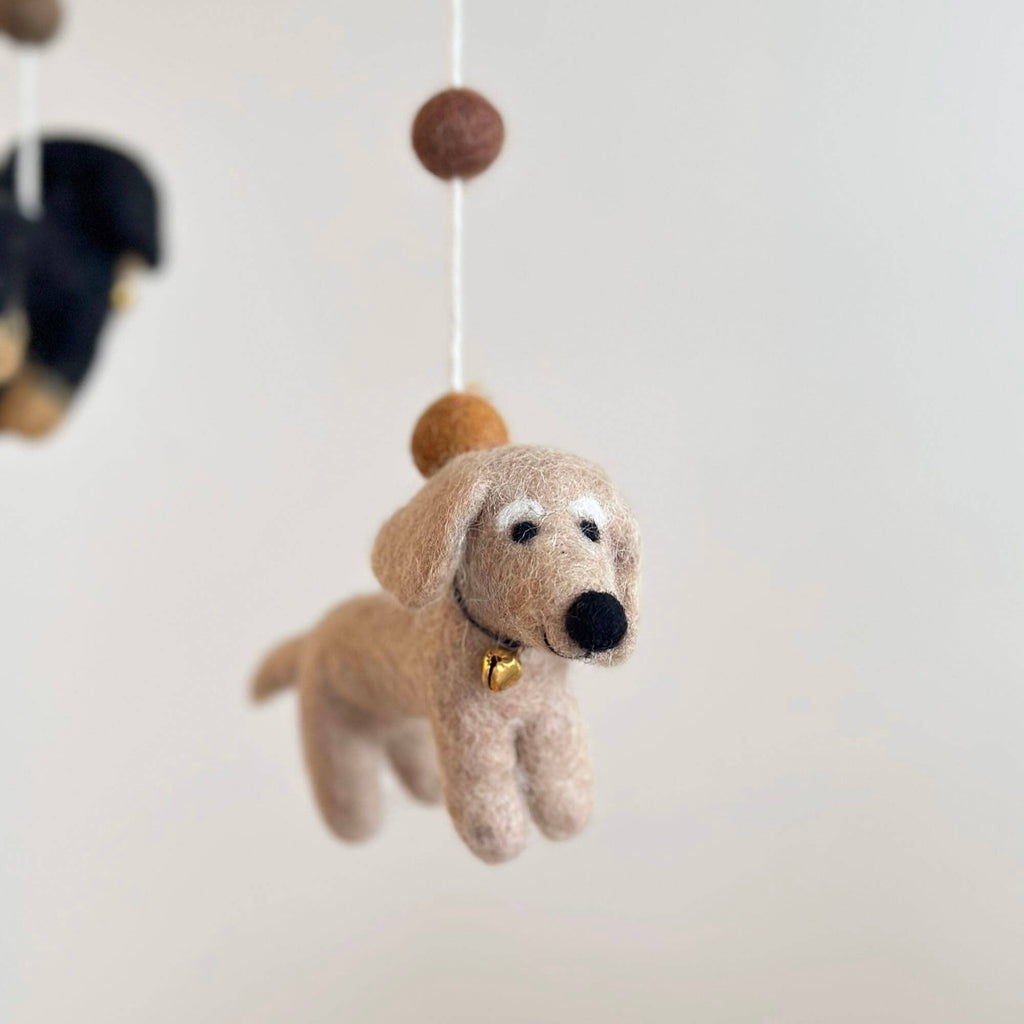 Dachshund Dog Felt Baby Mobile